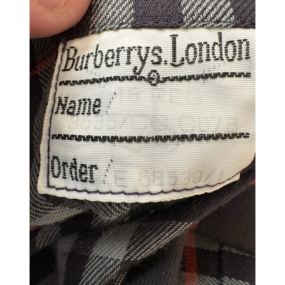 Vintage 80s Burberry's London Women's Navy Trench Coat Size 18 Regular - Picture 12 of 13